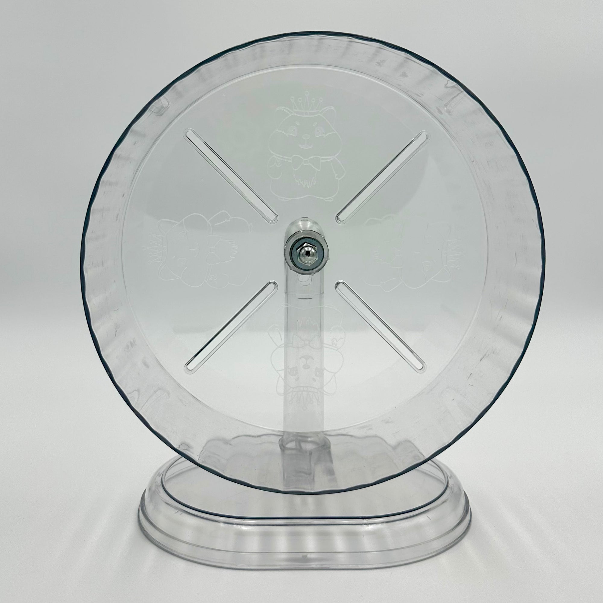 Rueda de ejercicio transparente
